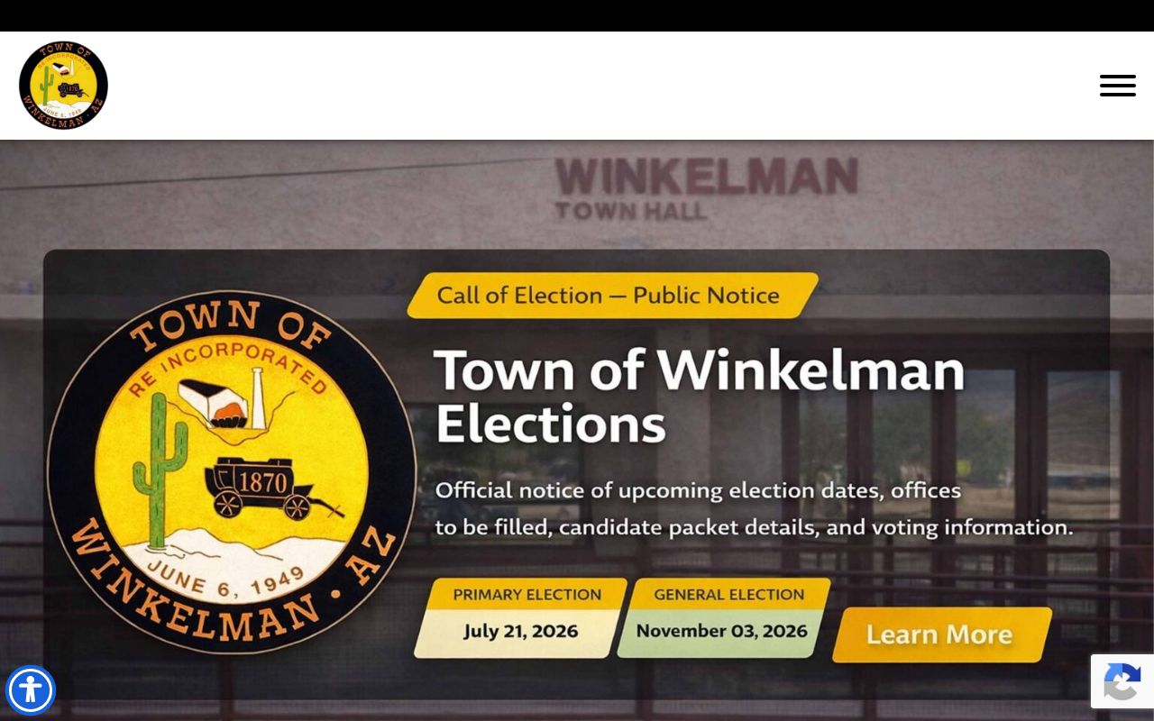 Winkelman warrant search official town government source